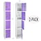 Adiroffice 12 in W, 12 in D, 72 in H, Steel ADI629-204-PUR-2 - alternate 1